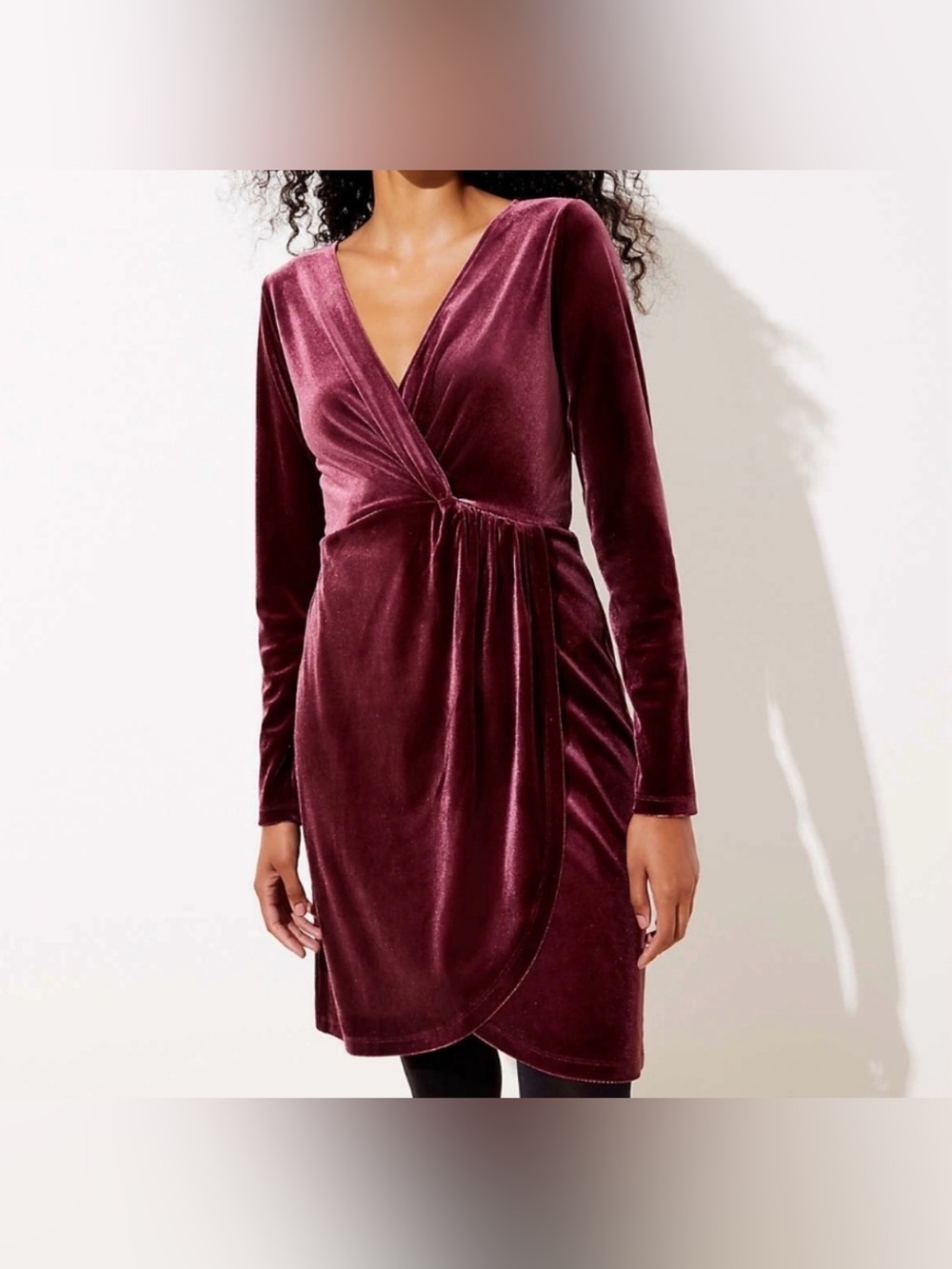 LOFT Velvet Mini Dress